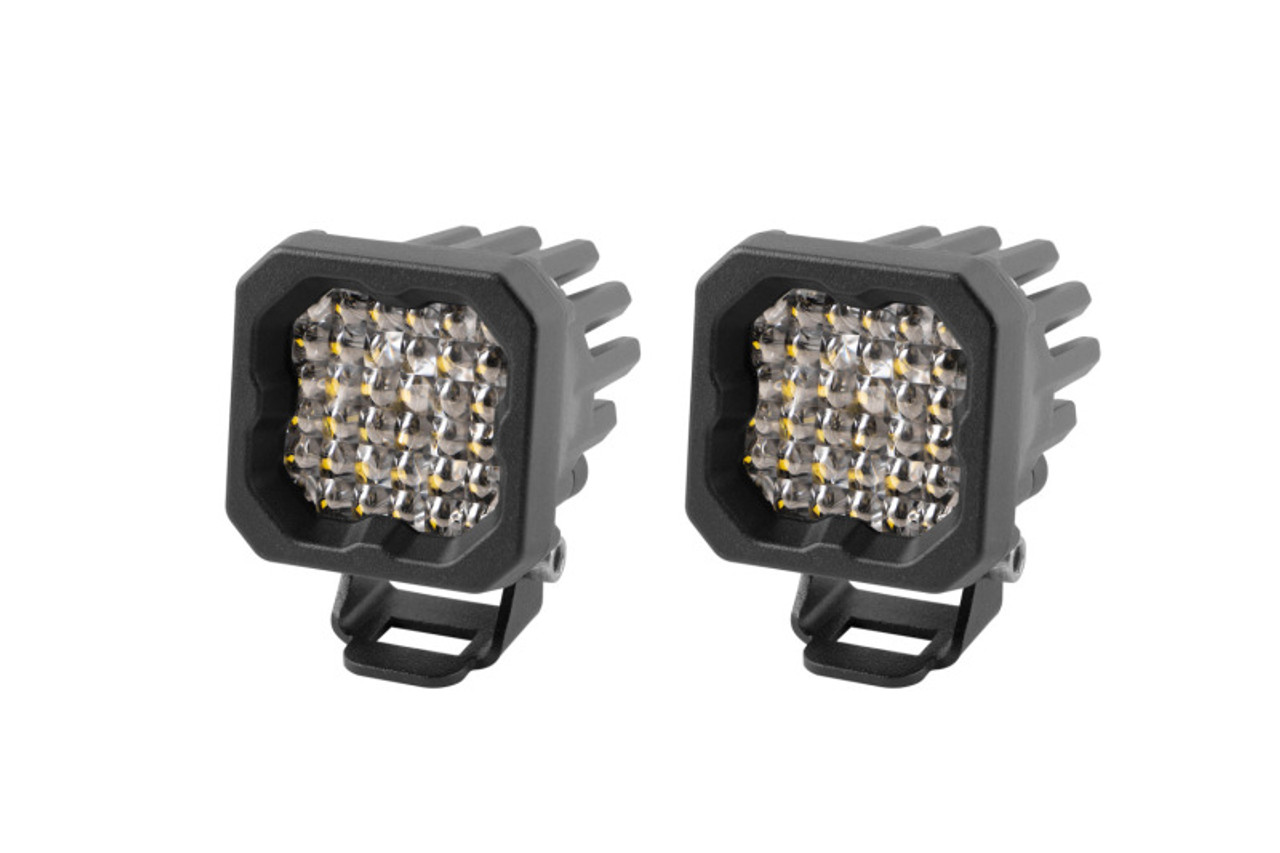 Diode Dynamics Stage Series C1 LED Pod Pro - White Flood Standard RBL (Pair) - DD6461P