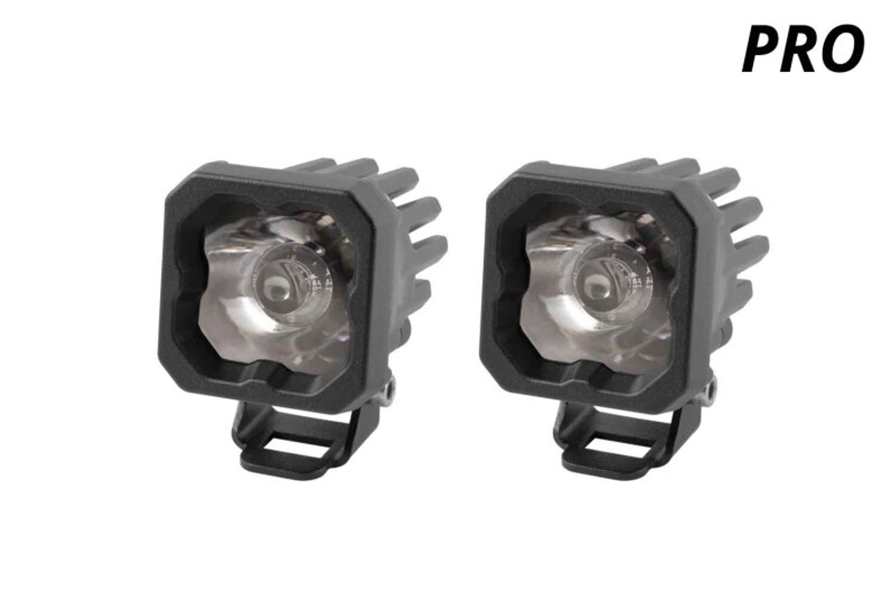 Diode Dynamics Stage Series C1 LED Pod Pro - White Flood Standard RBL (Pair) - DD6461P