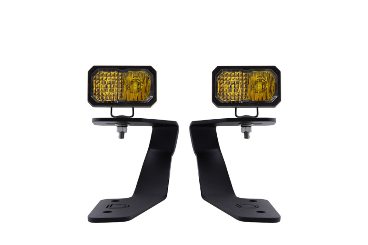 Diode Dynamics 18-21 Subaru Crosstrek Stage Series 2in LED Ditch Light Kit - Sport Yellow Combo - DD6563