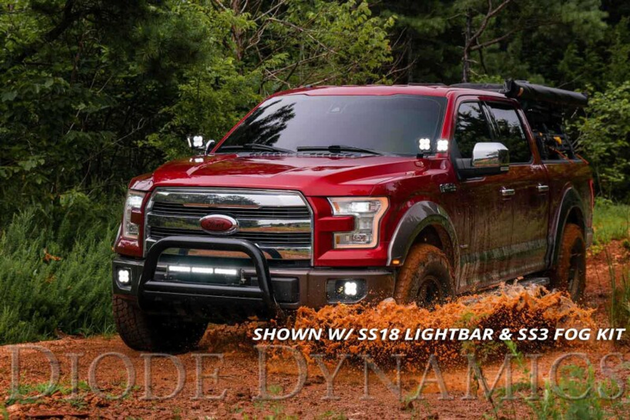 Diode Dynamics 15-20 Ford F-150/Raptor Sport SS3 LED Ditch Light Kit - Yellow Combo - DD6568