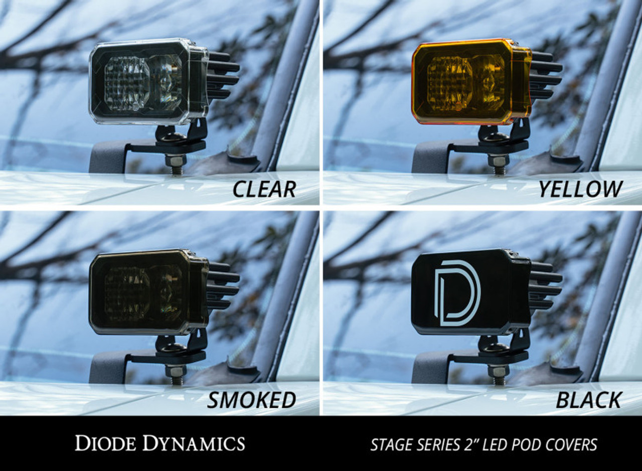 Diode Dynamics Stage Series 2 In LED Pod Cover Smoked Each - DD6600
