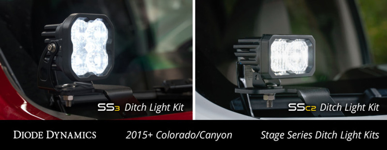 Diode Dynamics 15-21 Colorado/Canyon SS3 LED Ditch Light Kit - Yellow Pro Combo - DD6649