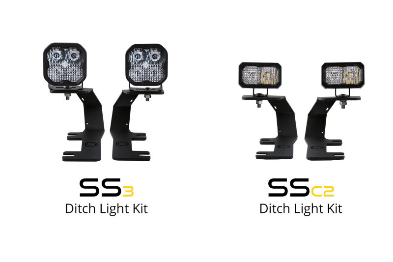 Diode Dynamics 14-19 Silverado/Sierra SSC2 LED Ditch Light Kit - Pro White Combo - DD6661