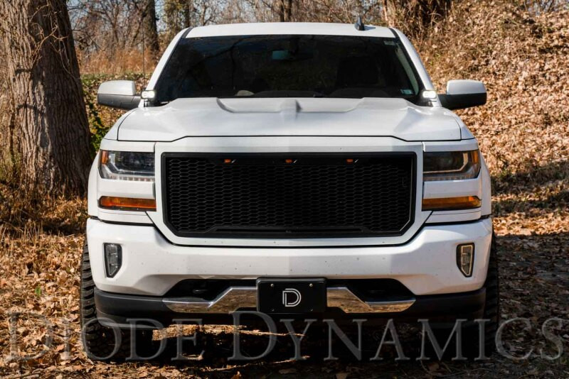 Diode Dynamics 14-19 Silverado/Sierra SSC2 LED Ditch Light Kit - Pro White Combo - DD6661