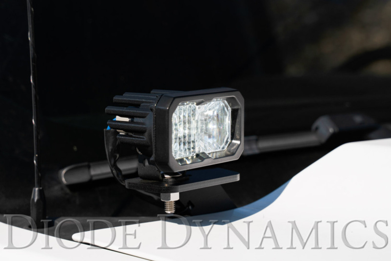 Diode Dynamics 14-19 Silverado/Sierra SSC2 LED Ditch Light Kit - Yellow Pro Combo - DD6662