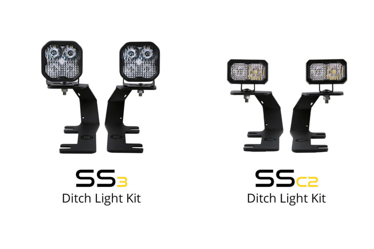 Diode Dynamics 14-19 Silverado/Sierra SSC2 LED Ditch Light Kit - Yellow Pro Combo - DD6662