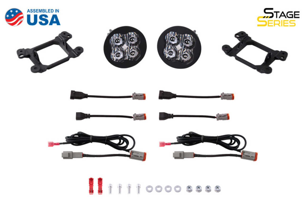 Diode Dynamics SS3 LED Pod Max Type M Kit - White SAE Fog - DD6688