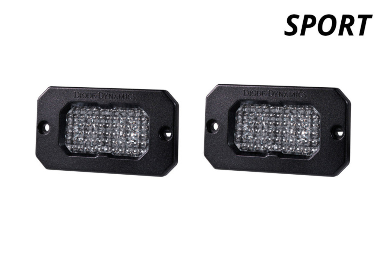 Diode Dynamics Stage Series 2in LED Pod Sport - White Combo Flush RBL (Pair) - DD6728P