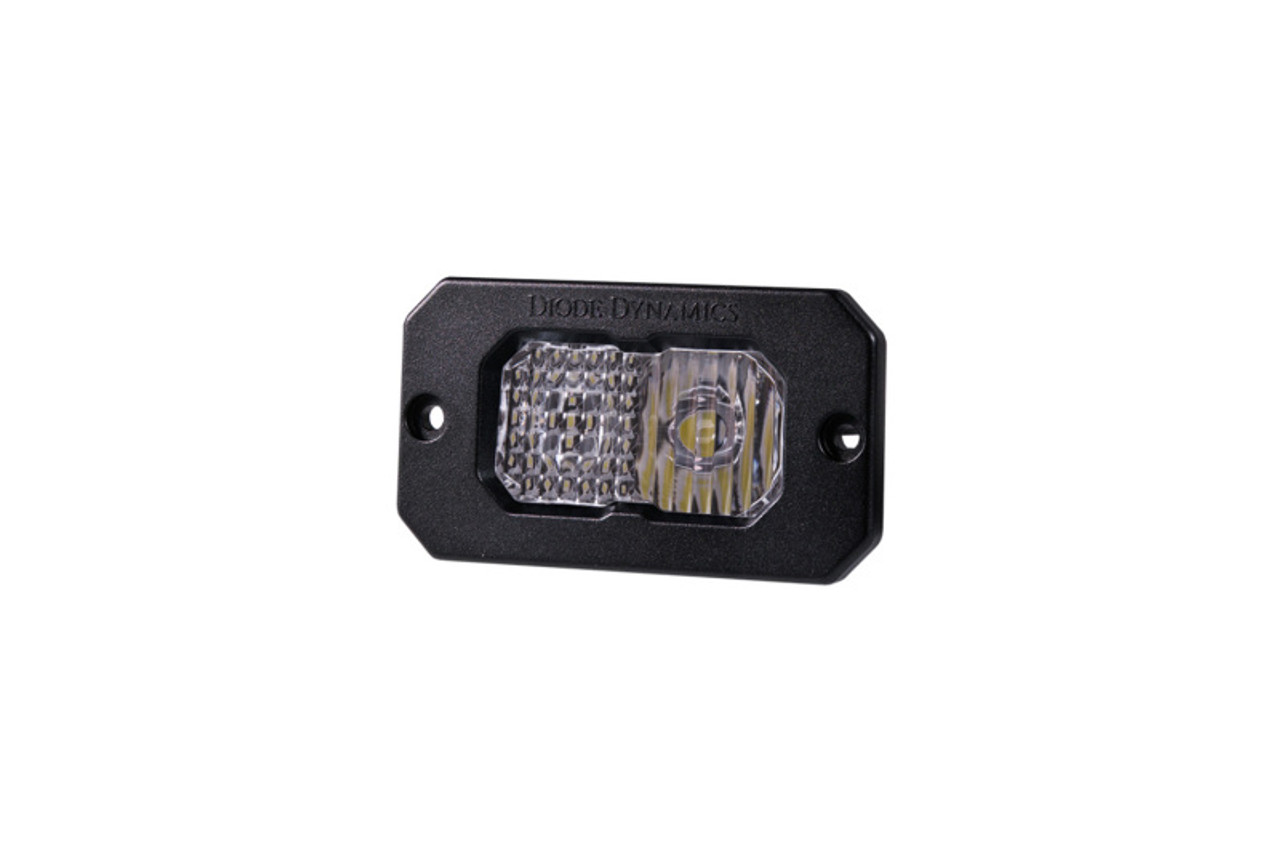 Diode Dynamics Stage Series 2in LED Pod Pro - White Combo Flush ABL (Single) - DD6732S