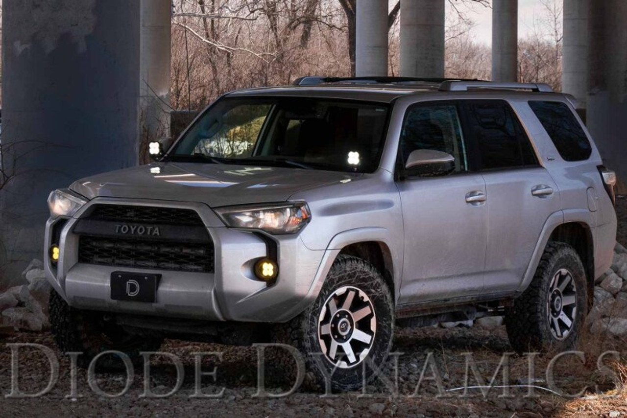 Diode Dynamics 10-21 Toyota 4Runner SS3 LED Ditch Light Kit - Sport Yellow Combo - DD6747
