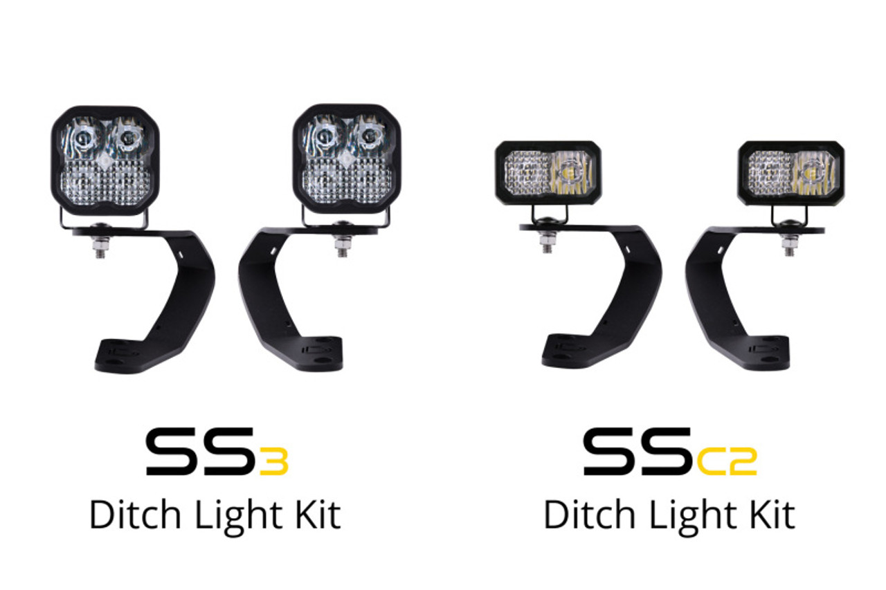 Diode Dynamics 10-21 Toyota 4Runner SS3 LED Ditch Light Kit - Sport Yellow Combo - DD6747