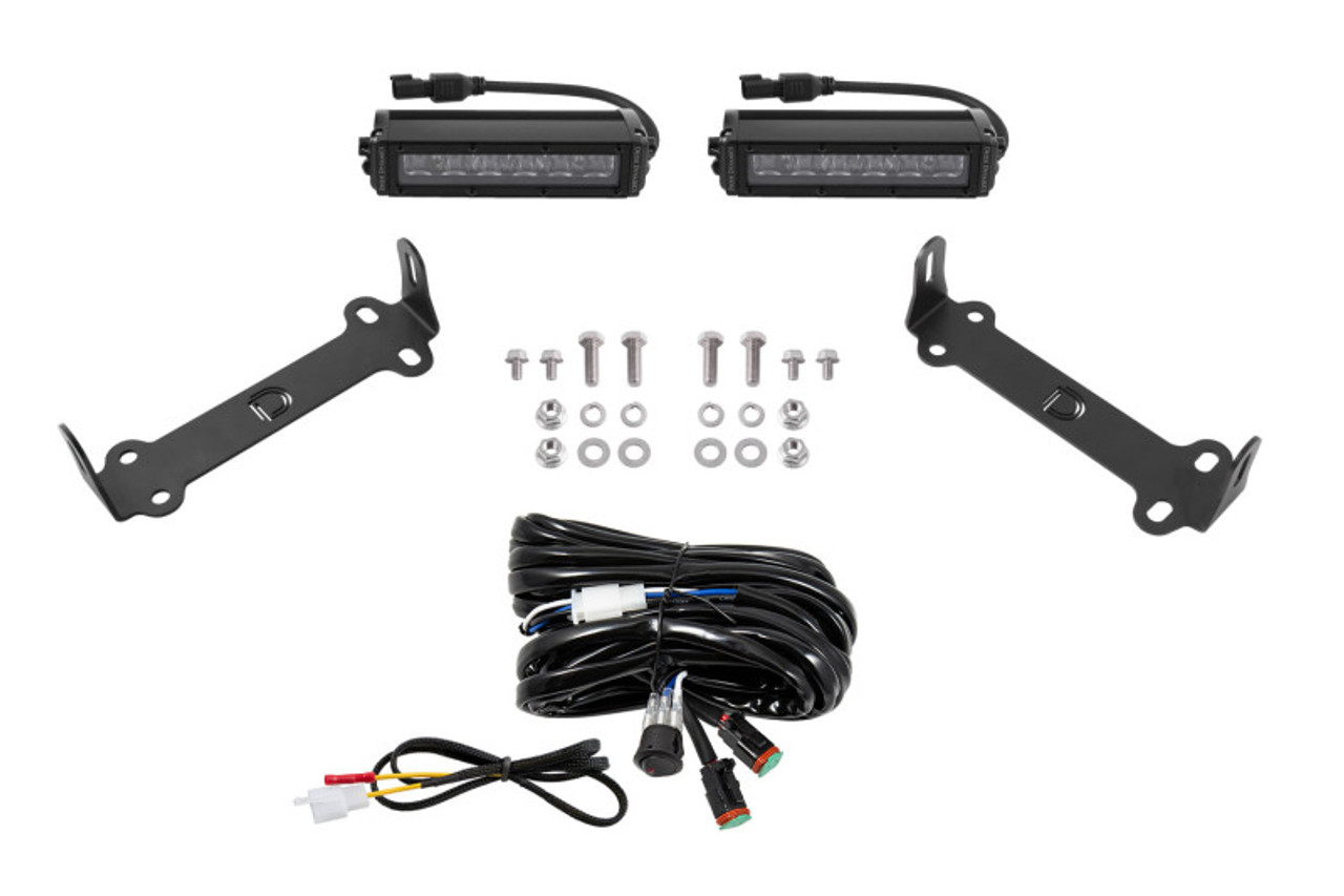 Diode Dynamics 14-21 Toyota 4Runner Stage Series SAE/DOT LED Lightbar Kit - Amber Driving - DD6757