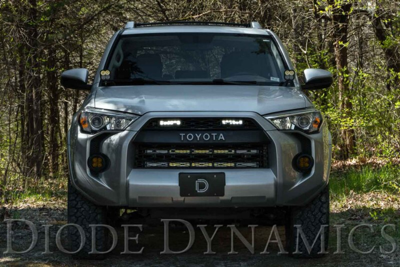 Diode Dynamics 14-21 Toyota 4Runner Stage Series SAE/DOT LED Lightbar Kit - Amber Driving - DD6757