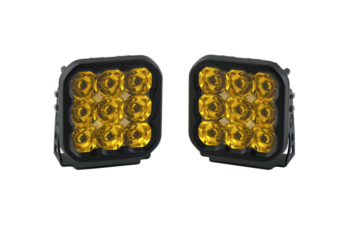 Diode Dynamics SS5 LED Pod Sport - Yellow Spot (Pair) - DD6771P