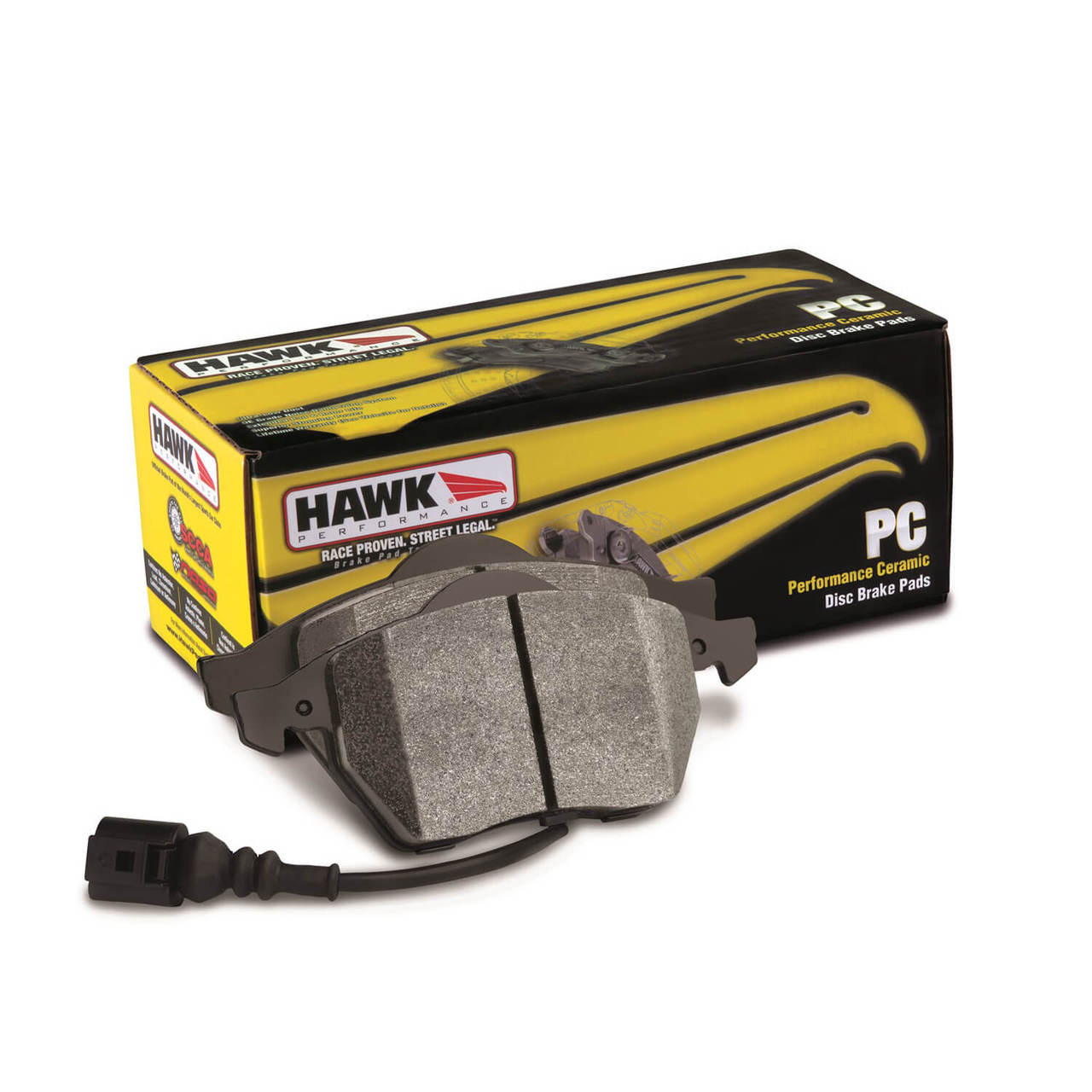 パウパット Hawk - Ceramic Brake Pads - Front - 09-15 CTS-V (HB649Z.605)