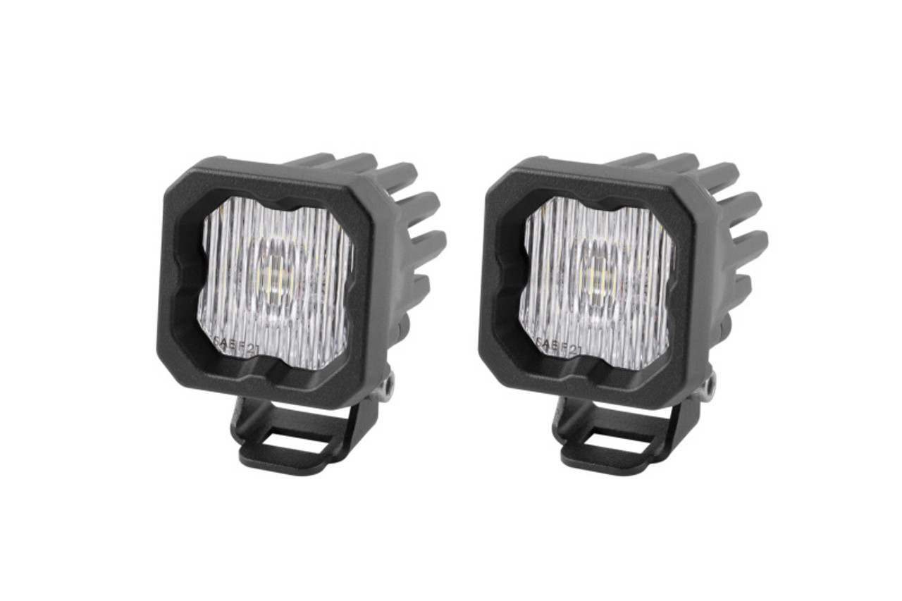 Diode Dynamics Stage Series C1 LED Pod - White SAE Fog Standard ABL (Pair) - DD6847P