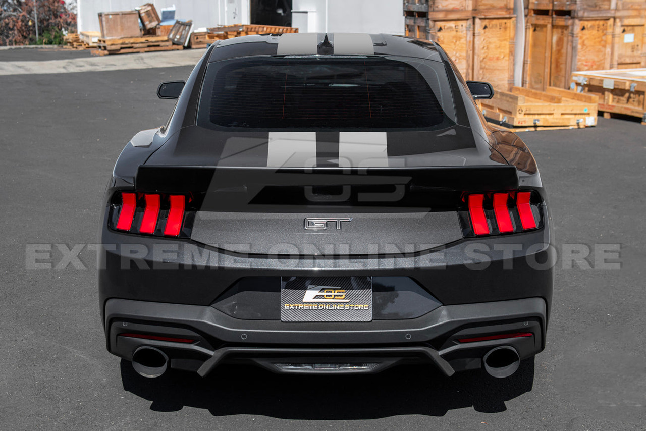 EOS Hood & Body Decal - Matte Gray Stripes - 2024+ Mustang S650
