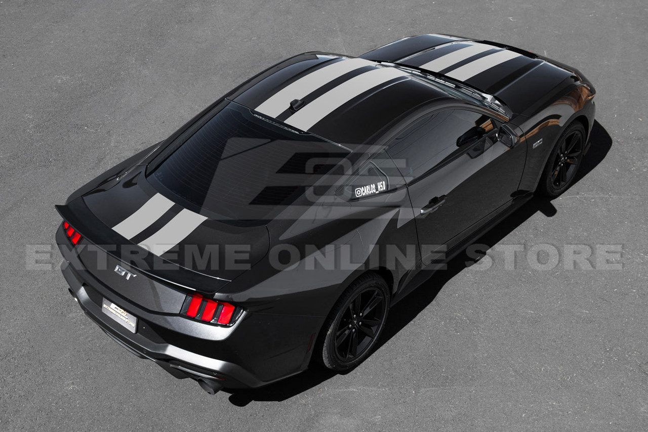 EOS Hood & Body Decal - Matte Gray Stripes - 2024+ Mustang S650