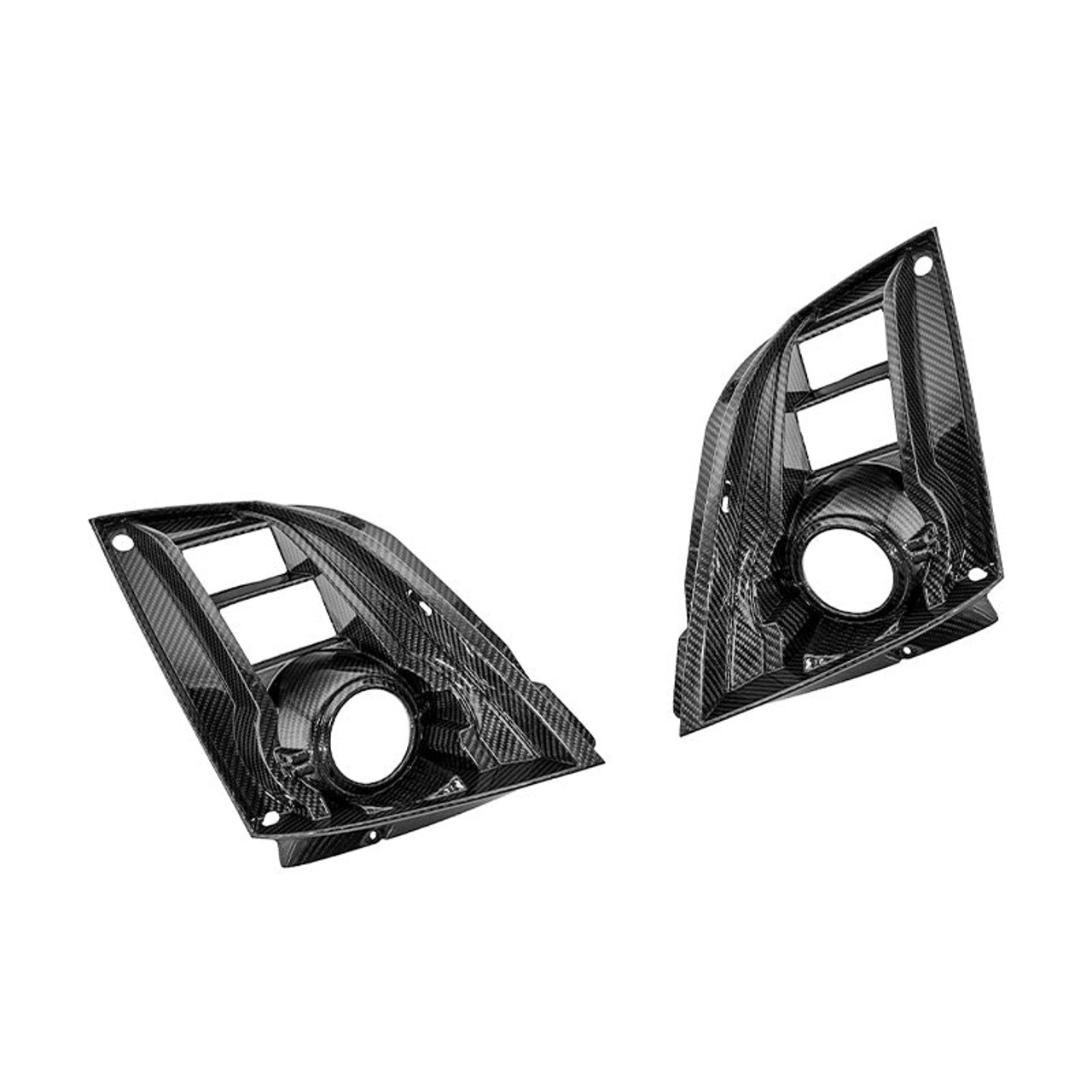 EOS Carbon Fiber Headlight Covers - 09-15 Cadillac CTS-V