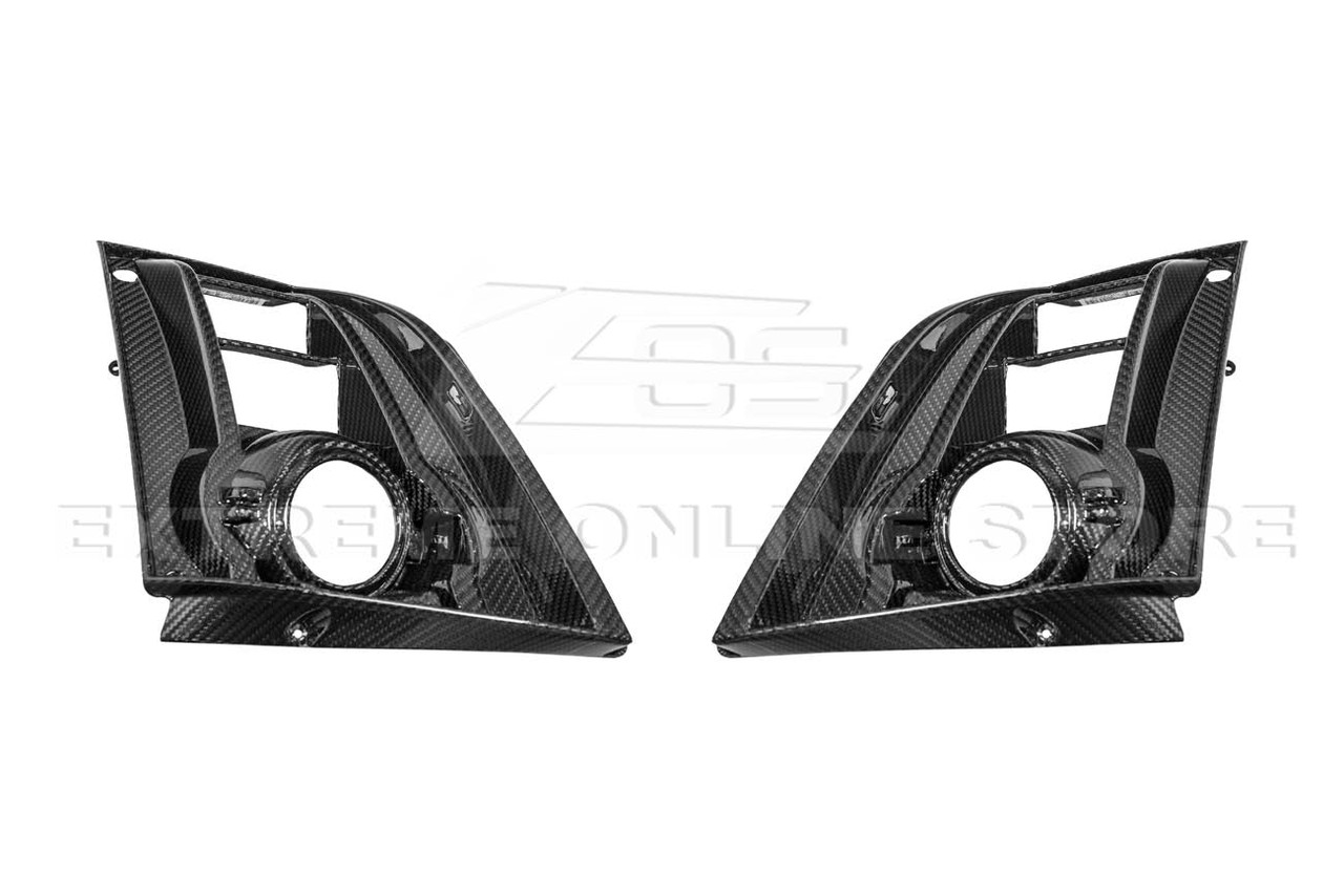 EOS Carbon Fiber Headlight Covers - 09-15 Cadillac CTS-V