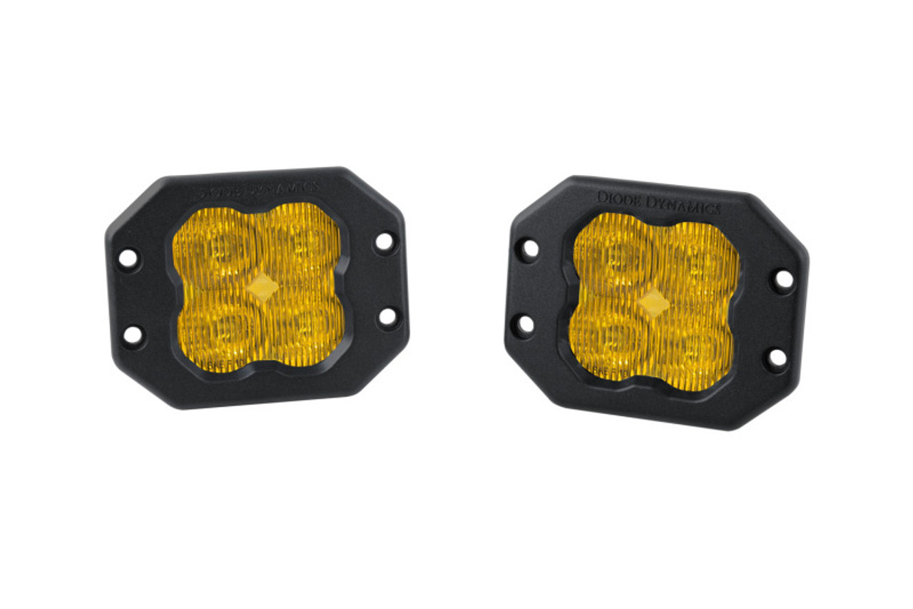 Diode Dynamics SS3 Pro ABL - Yellow Driving Flush (Pair) - DD6939P