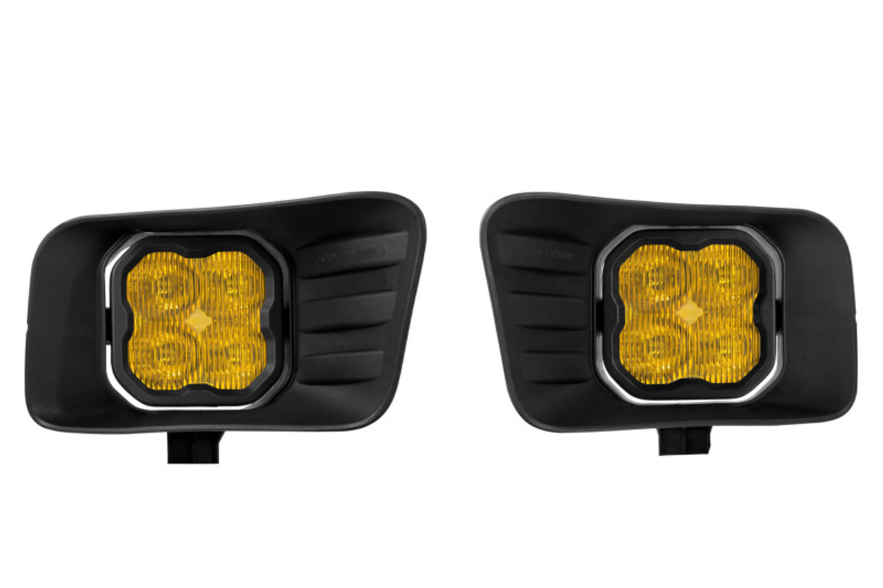 Diode Dynamics SS3 Sport Type Ram Horiz Kit ABL - Yellow SAE Fog - DD7077