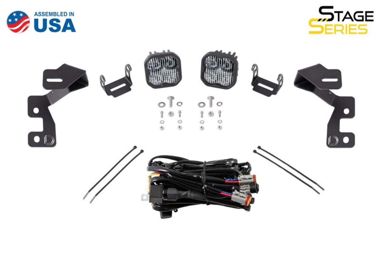 Diode Dynamics 2021 Ford Bronco SS3 LED Ditch Light Kit - Sport Yellow Pro Combo - DD7141
