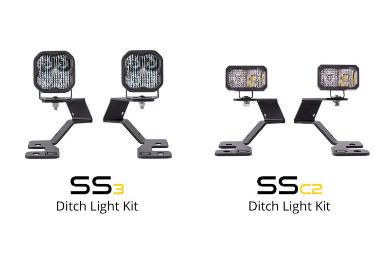 Diode Dynamics 2021 Ford Bronco Sport Stage Series 2in LED Ditch Light Kit - Pro White Combo - DD7144