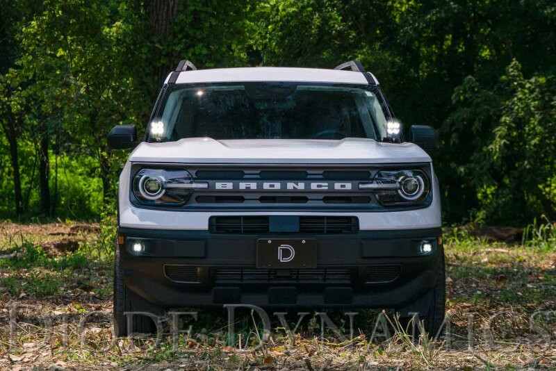 Diode Dynamics 2021 Ford Bronco Sport Stage Series 2in LED Ditch Light Kit - Pro White Combo - DD7144