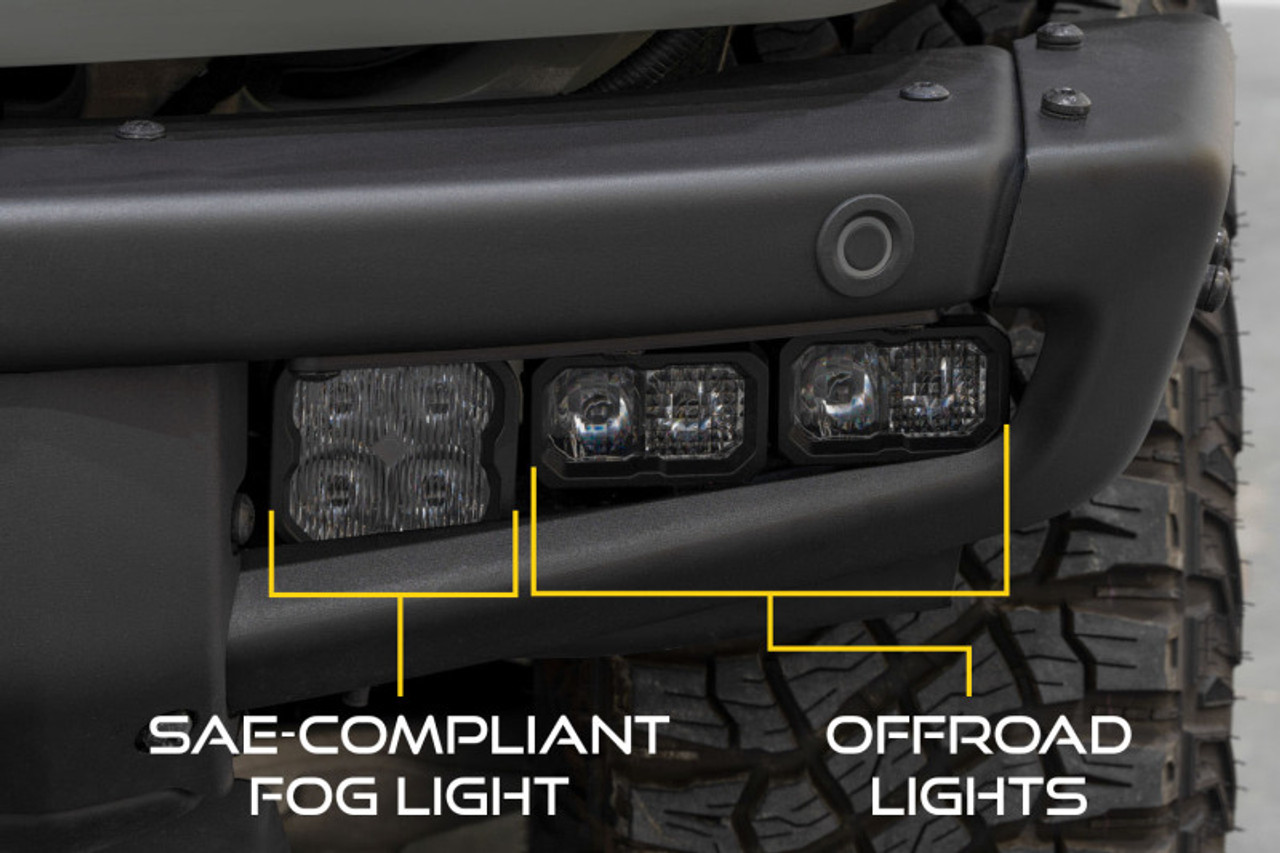 Diode Dynamics 2021 Ford Bronco Fog Pocket Bracket Kit (Pair) - DD7177