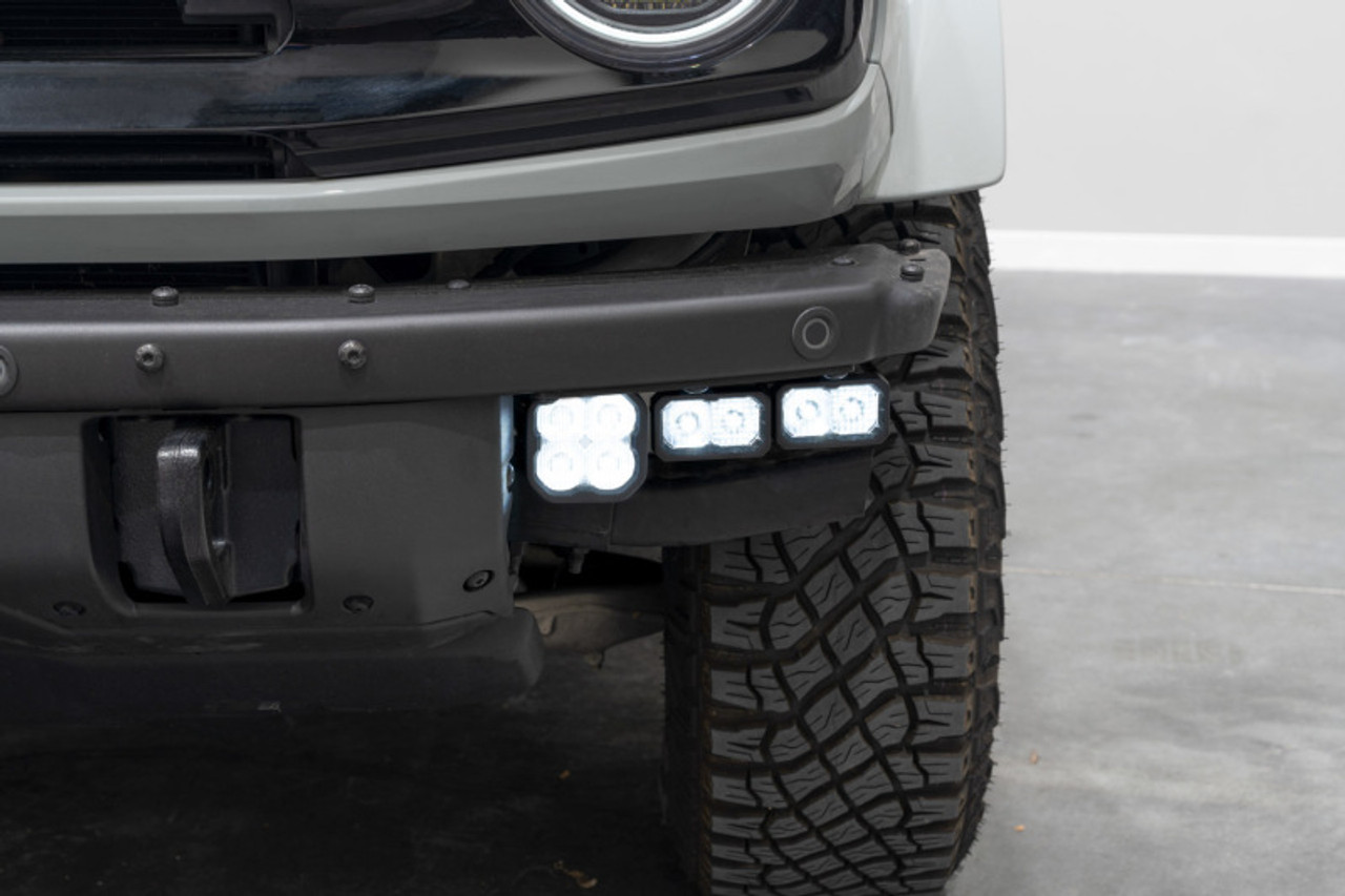 Diode Dynamics 21-Up Ford Bronco Stage Series Fog Pocket Kit - White Sport - DD7178