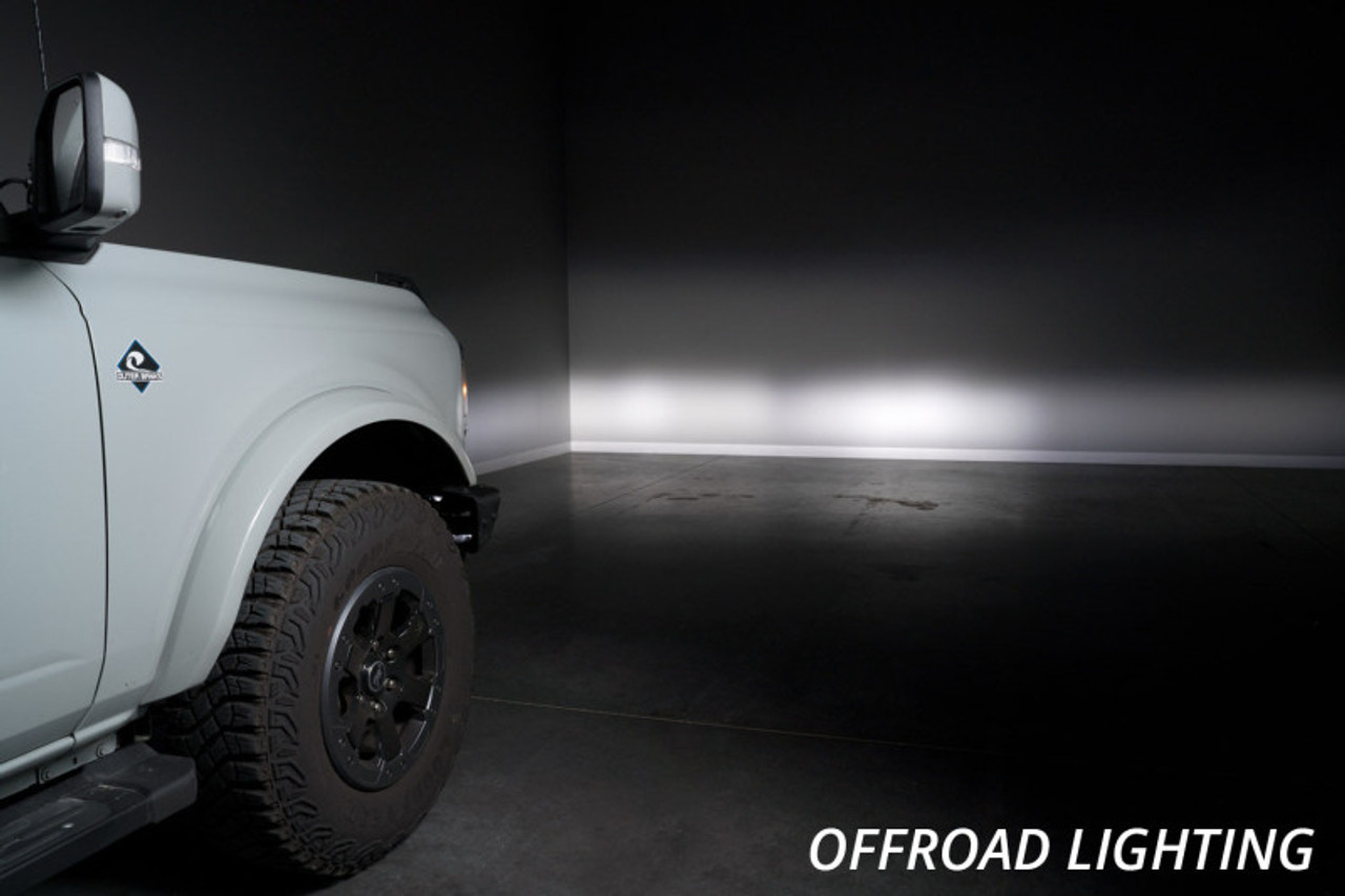 Diode Dynamics 21-Up Ford Bronco Stage Series Fog Pocket Kit - White Sport - DD7178