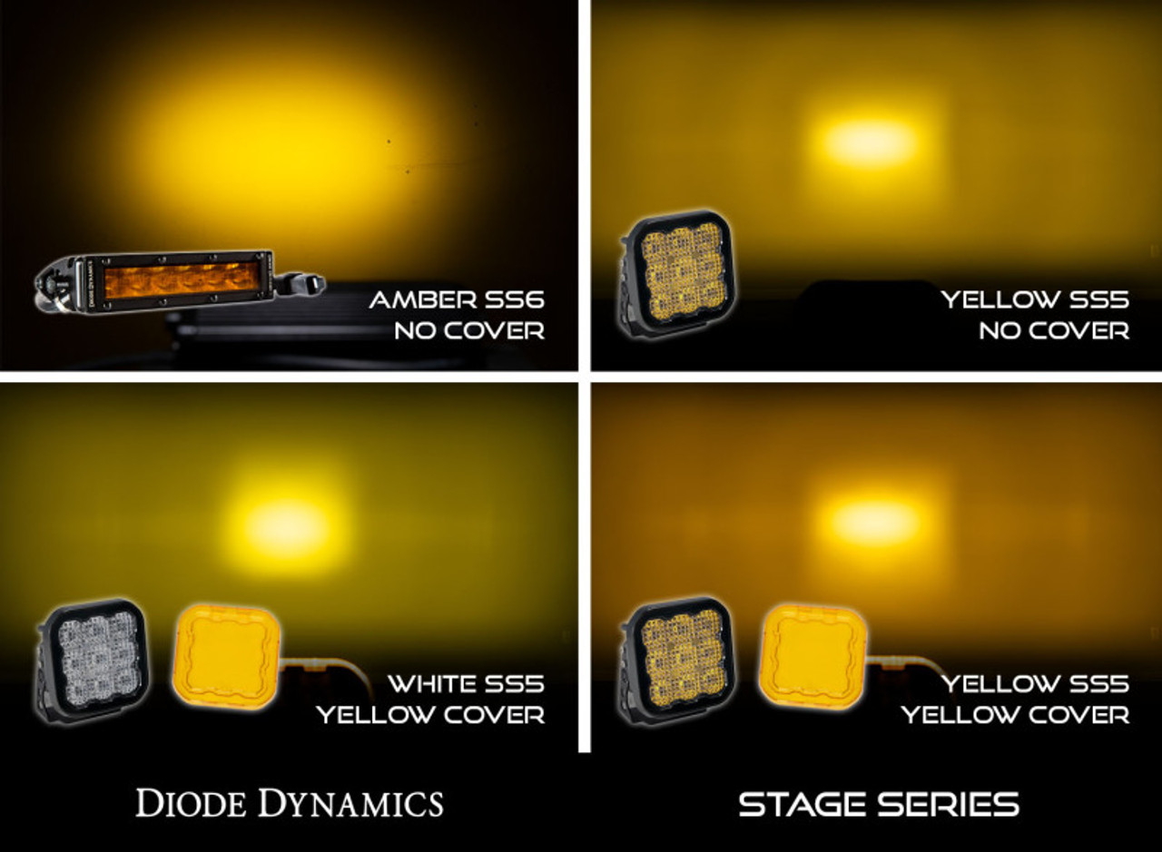 Diode Dynamics SS5 LED Pod Cover - Yellow - DD7219