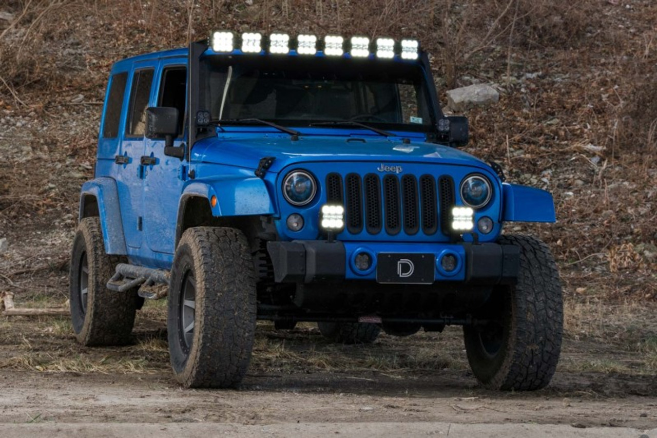 Stage Series Windshield Bracket Kit for 07-18 Jeep JK Wrangler (No Lights) - DD7223P
