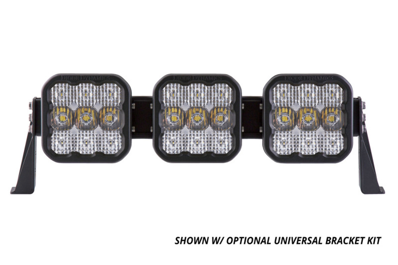 Diode Dynamics SS5 Pro Universal CrossLink 3-Pod Lightbar - White Combo - DD7238