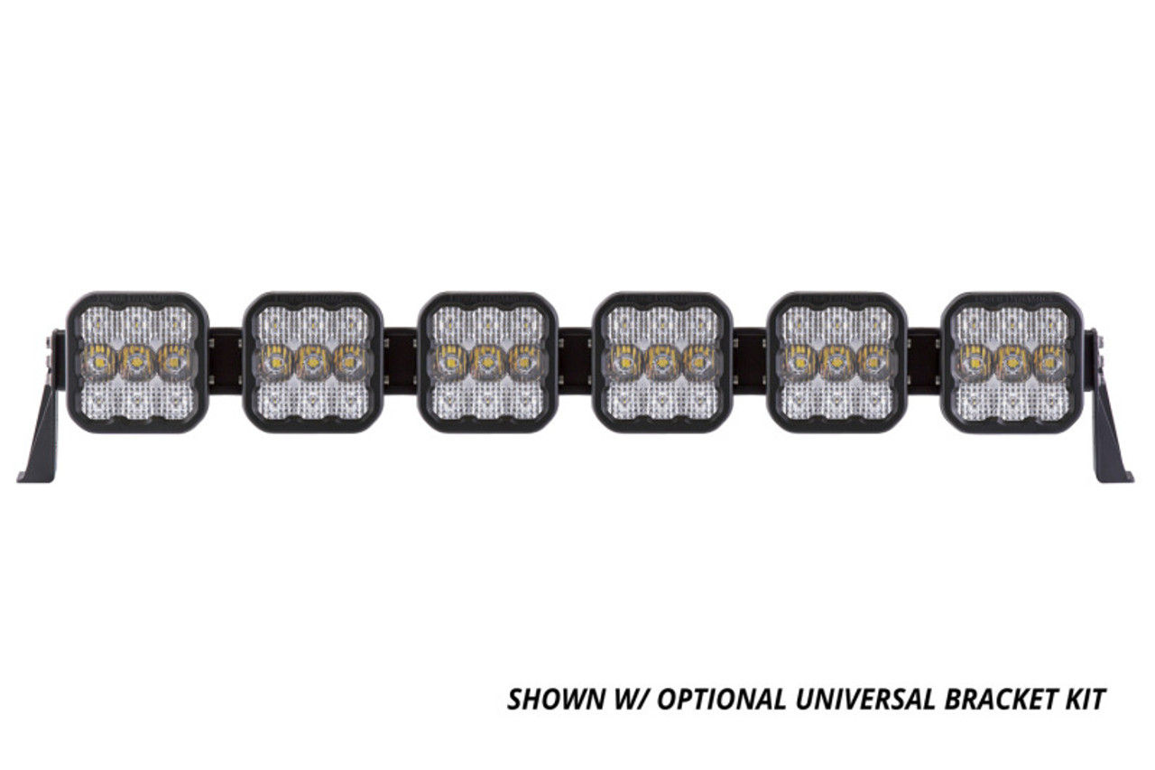 Diode Dynamics SS5 Pro Universal CrossLink 6-Pod Lightbar - Yellow Combo - DD7245