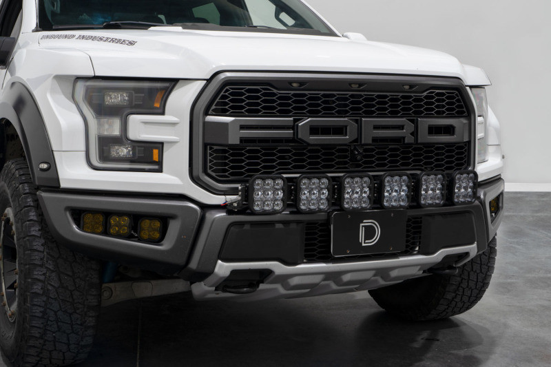 Diode Dynamics 17-20 Ford Raptor SS5 Grille CrossLink Lightbar Kit Sport - White Combo - DD7335