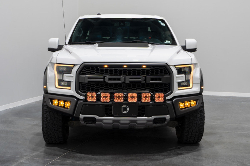 Diode Dynamics 17-20 Ford Raptor SS5 Grille CrossLink Lightbar Kit Sport - White Combo - DD7335