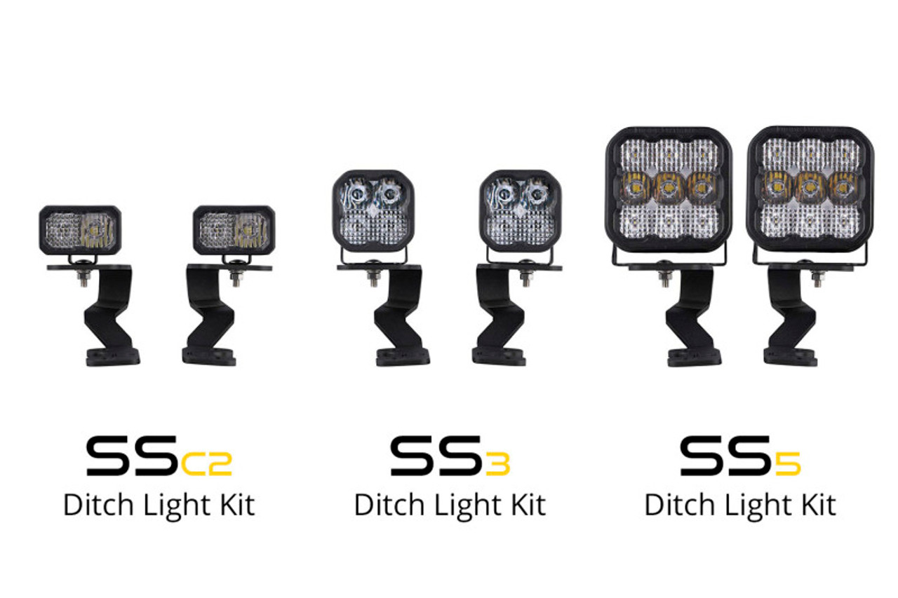 Diode Dynamics 2022 Toyota Tundra SS5 Sport Stage Series Ditch Light Kit - White Combo - DD7397