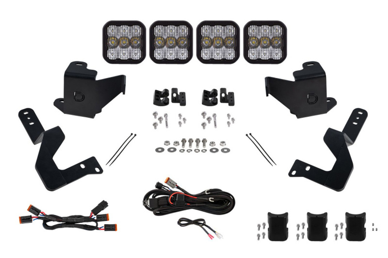 Diode Dynamics 2022 Toyota Tundra SS5 Grille CrossLink Lightbar Kit - Pro White Combo - DD7409