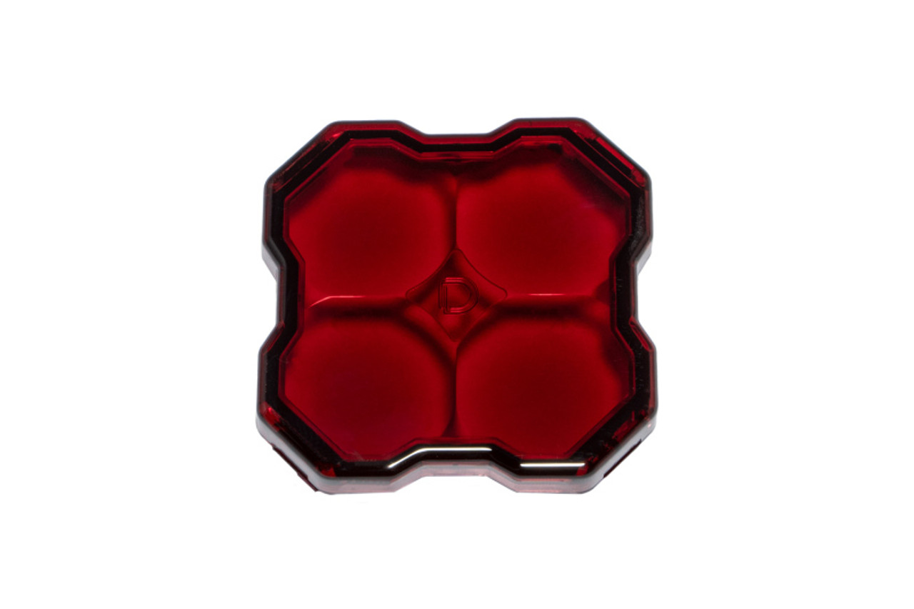 Diode Dynamics Stage Series Rock Lights - Red Clear Lens - DD7468