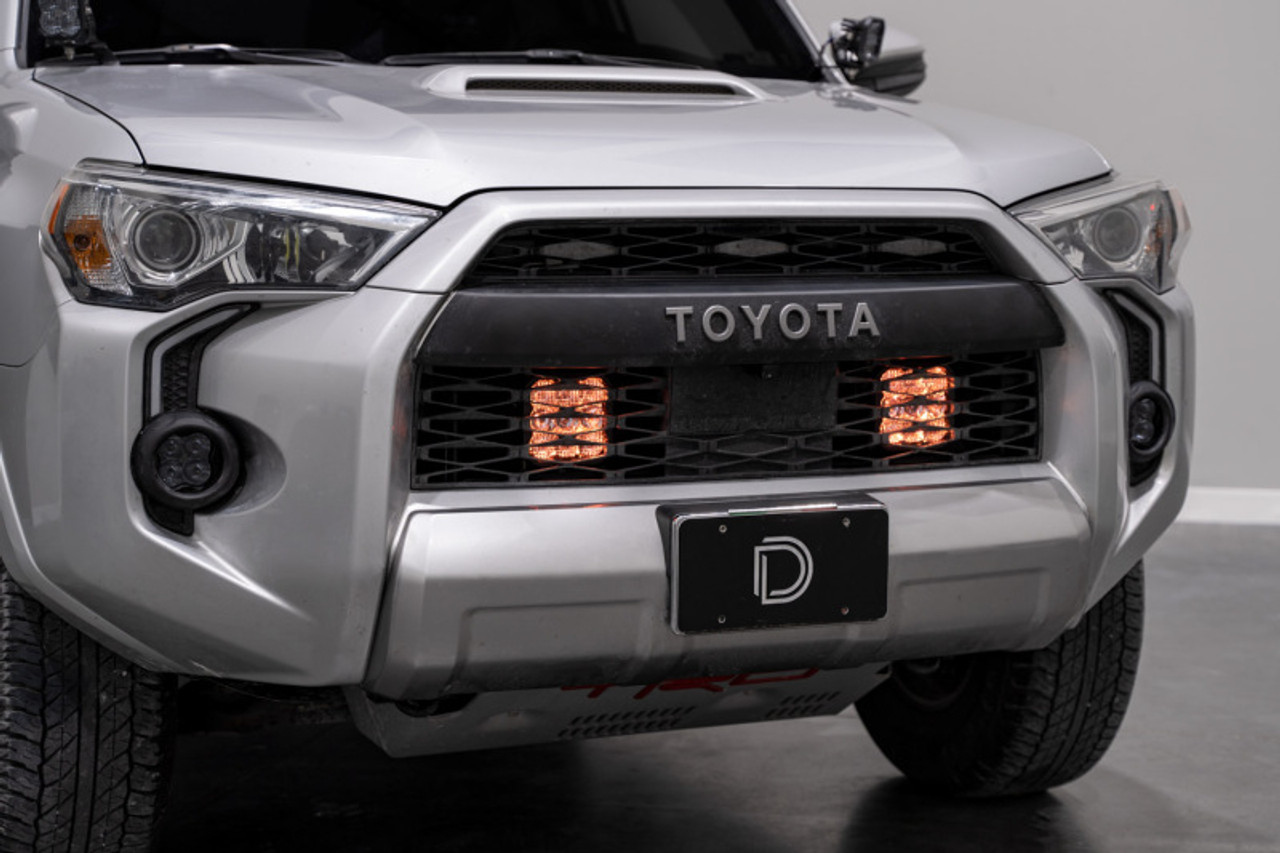 Diode Dynamics 14-23 Toyota 4Runner SS5 Stealth Grille LED 4-Pod Kit - Sport Yellow Combo - DD7543