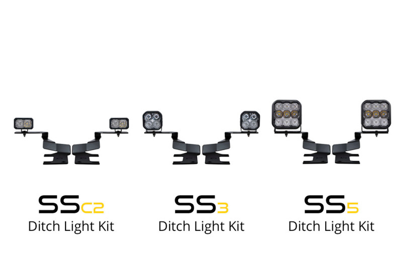 Diode Dynamics 17-22 Ford Super Duty Stage Series Backlit Ditch Light Kit - DD7559