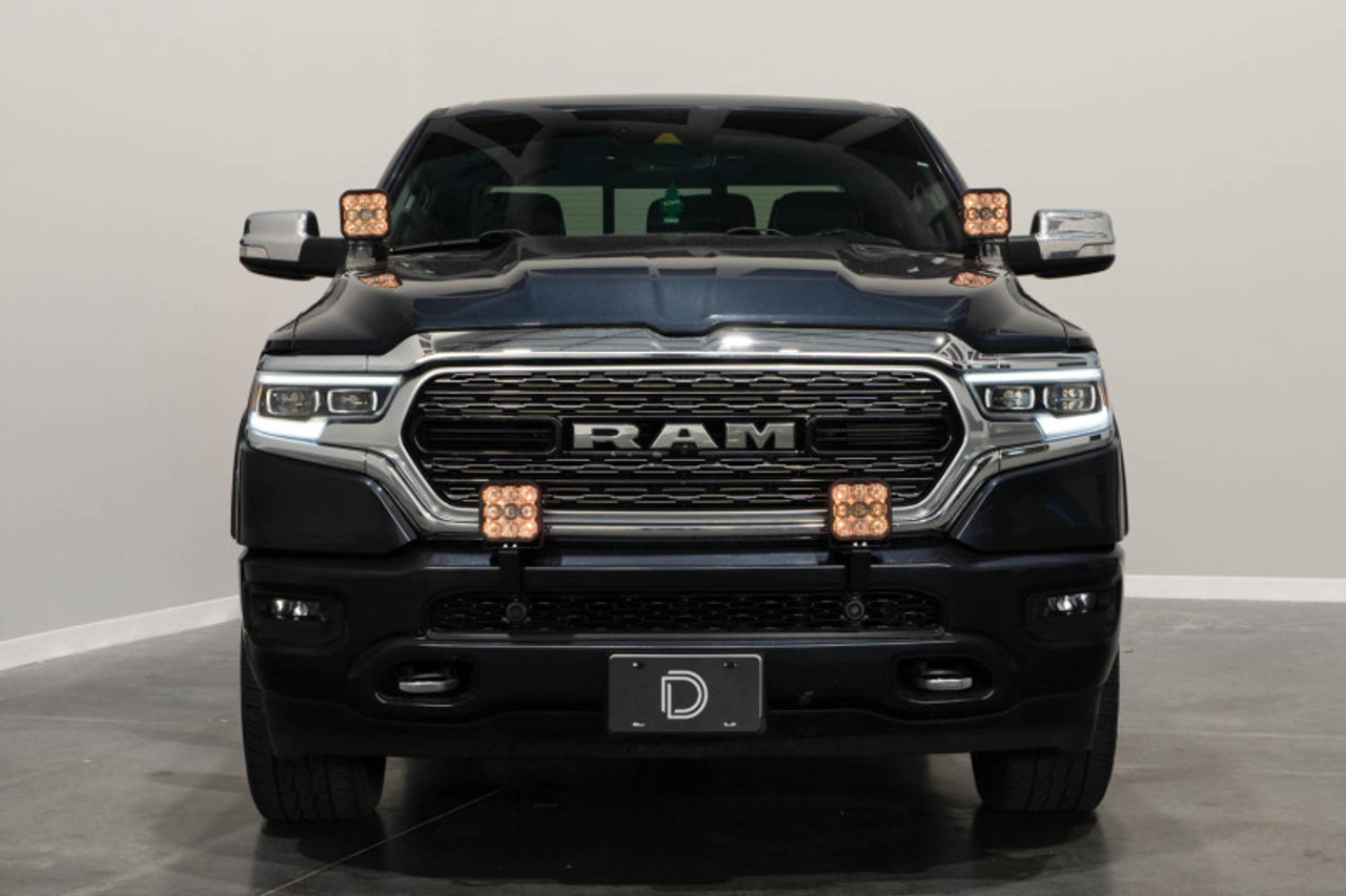 Diode Dynamics SS5 Bumper LED Pod Light Kit for 2019-Present Ram - Pro White Combo - DD7615