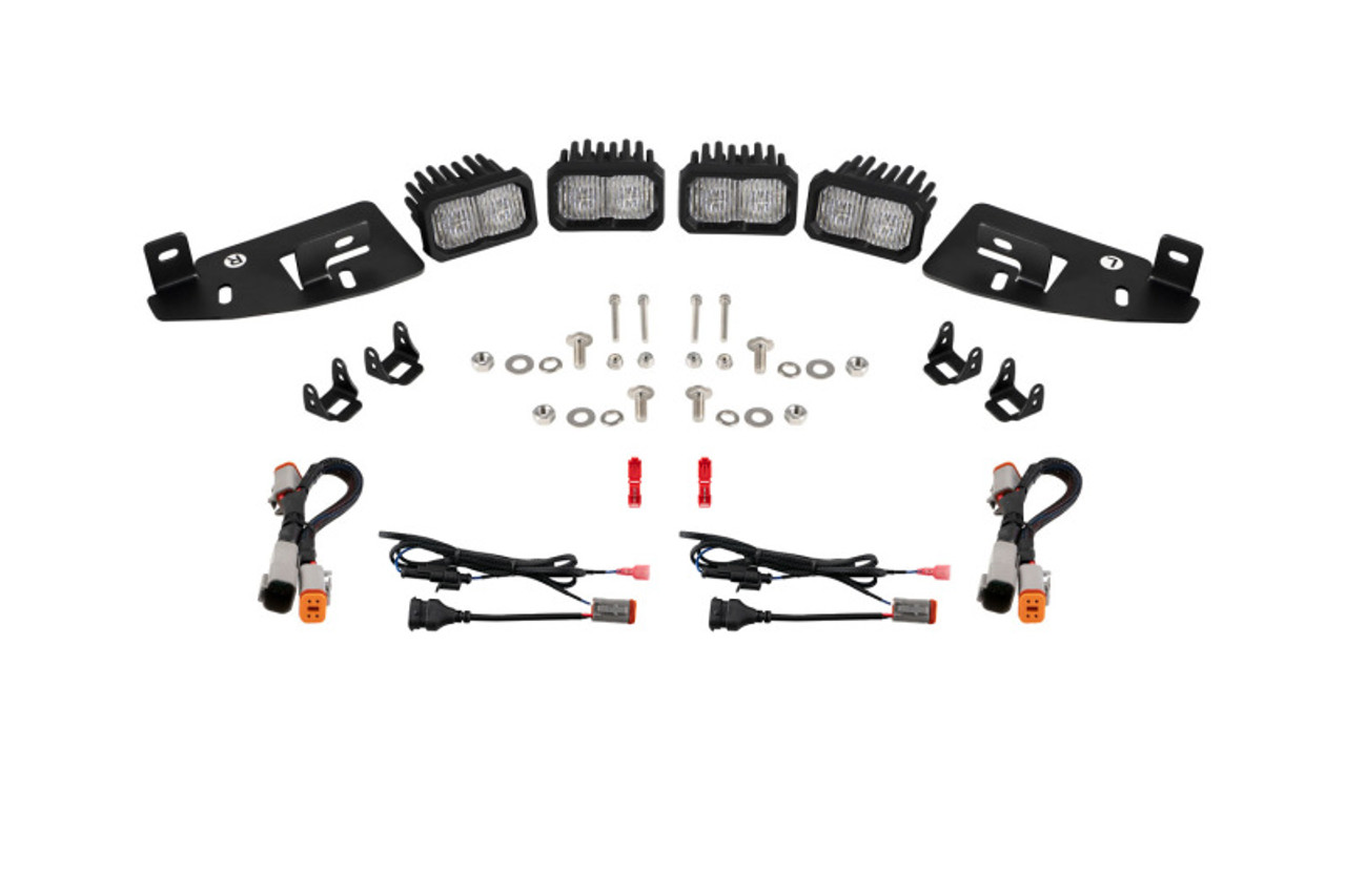 Diode Dynamics SSC2 LED Fog Pocket Kit for 2019-Present Ram - White Sport - DD7622
