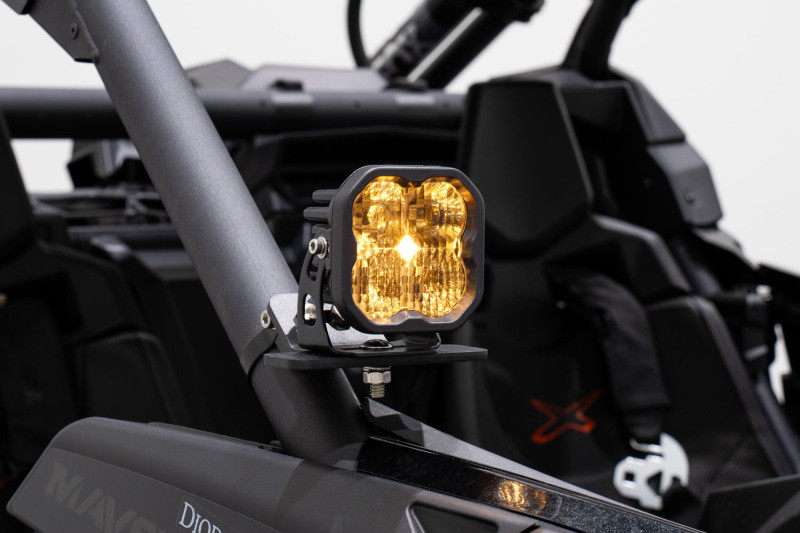 Diode Dynamics 17-24 Can-Am Maverick X3 SS5 Stage Series Ditch Light Kit - Sport Yellow Combo - DD7869