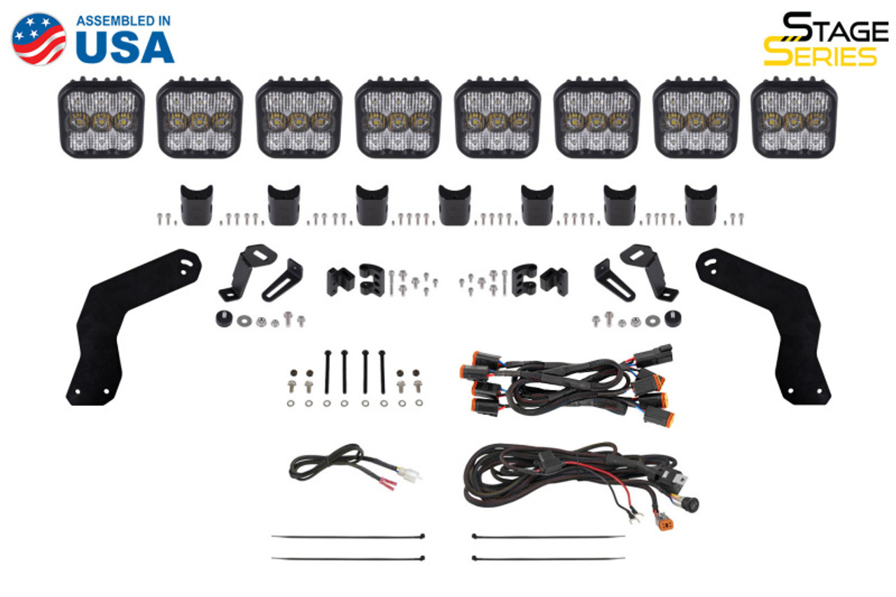 Diode Dynamics 17-24 Can-Am Maverick X3 Stage Series Roof Bracket Kit - DD7889P