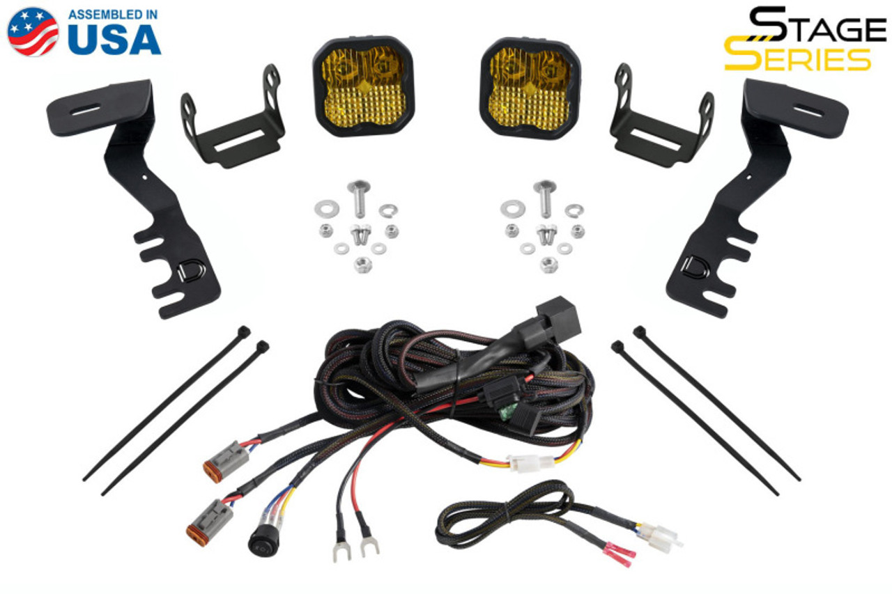 Diode Dynamics Stage Series 2in LED Ditch Light Kit for 2024+ Toyota Tacoma- Sport White Combo - DD7934