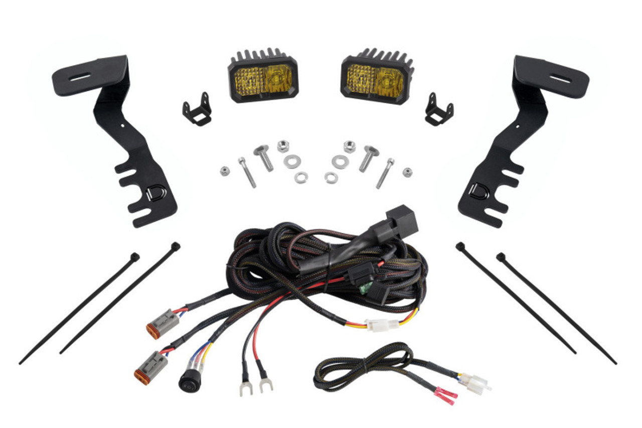 Diode Dynamics  2024+ Toyota Tacoma Stage Series 2in LED Ditch Light Kit - Pro Yellow Combo - DD7937