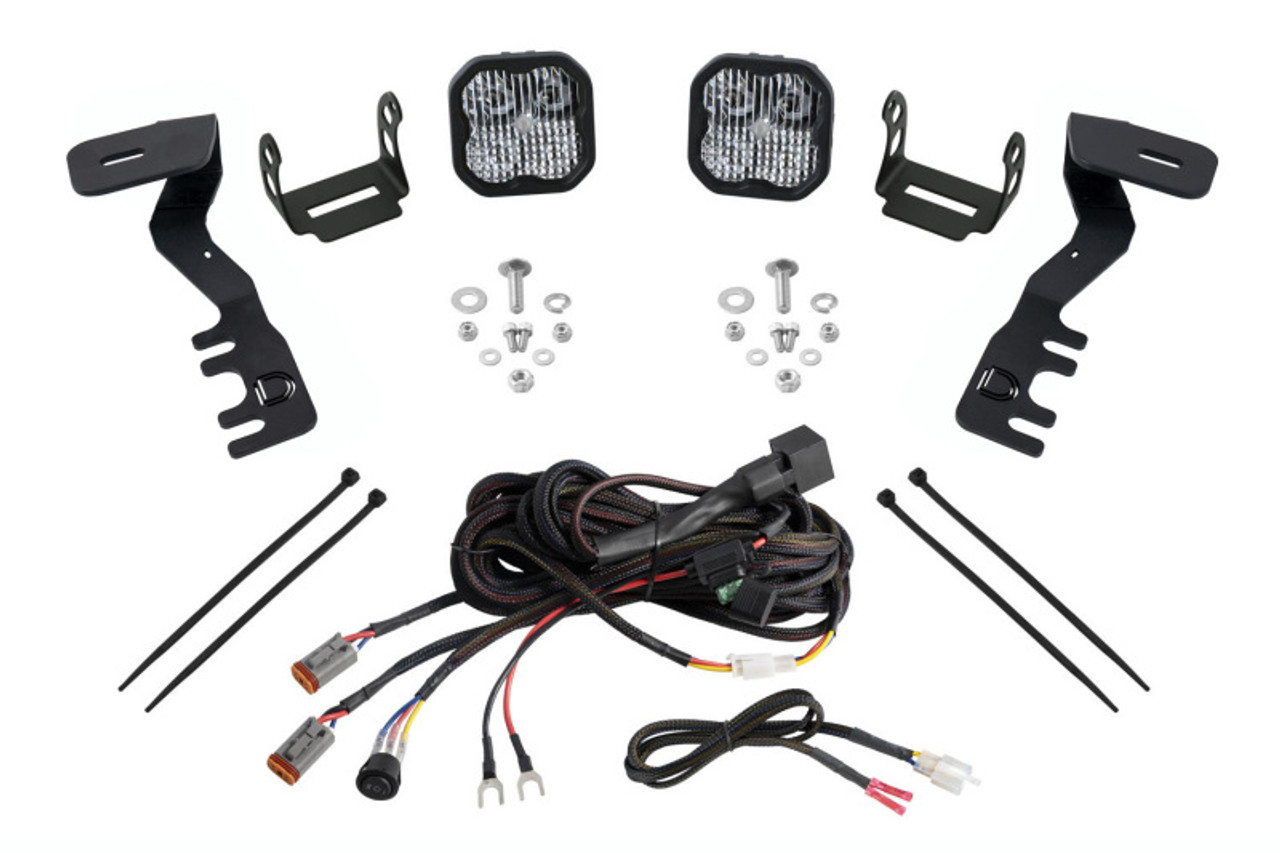 Diode Dynamics 2024+ Toyota Tacoma SS3 LED Ditch Light Kit- Sport White Combo - DD7938